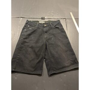 Enyce a Sean Combs Co. Black Denim Shorts Size 36 VTG Y2K